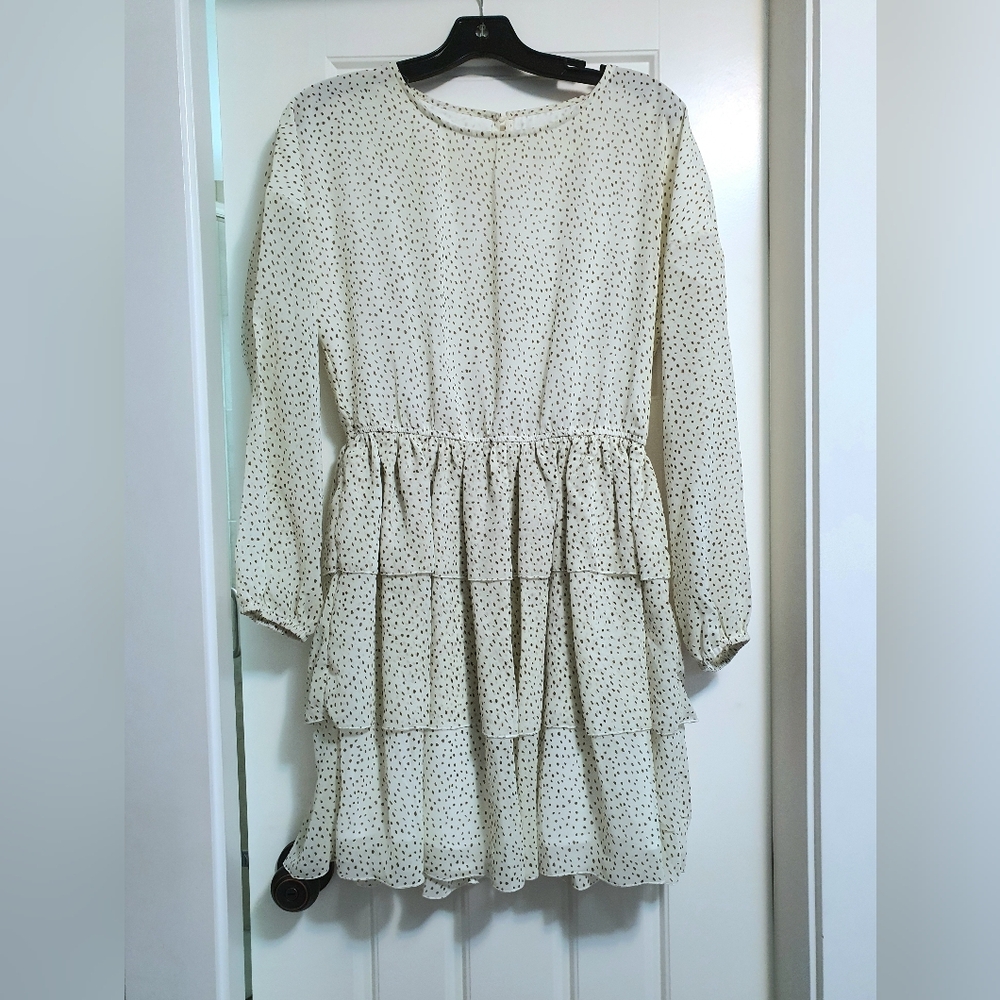 Open-back chiffon mini dress XS